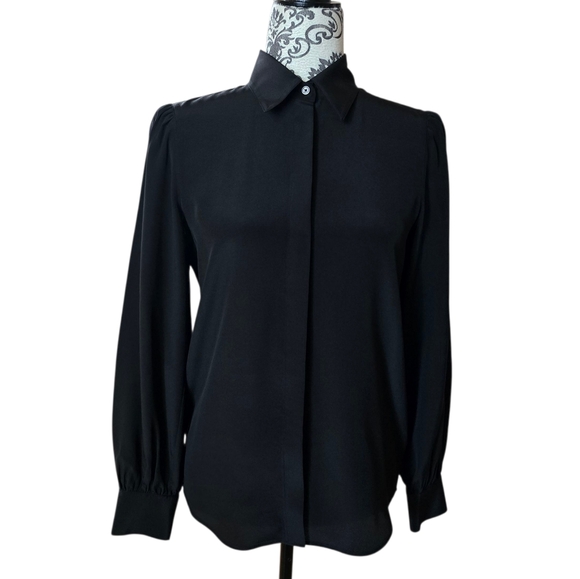 Aritzia Babaton Finta Silk Shirt Size XS - Picture 2 of 16